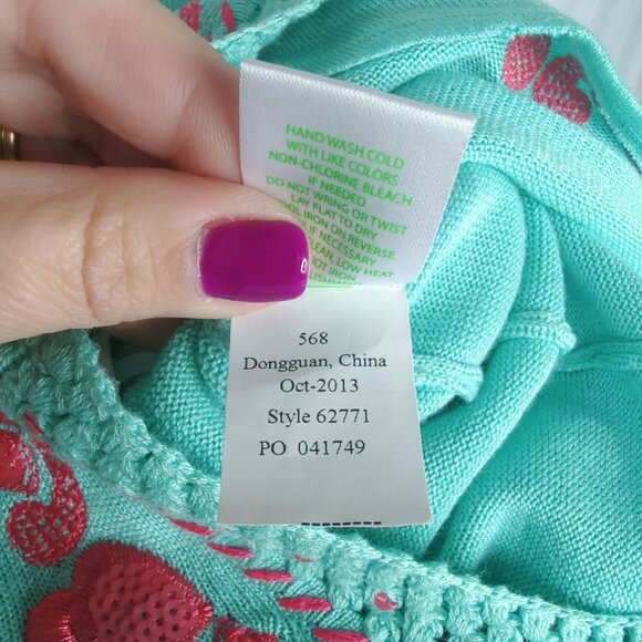 Lilly Pulitzer Knit Tunic Top Small Blue - Picture 12 of 12